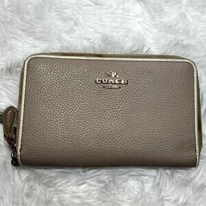 Coach Medium ID Zip Around Wallet